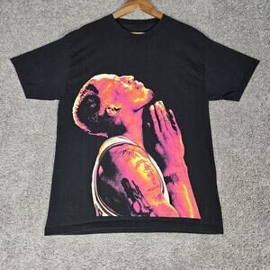 Rodman Apparel Shirt Men's Large Black T-Shirt Dennis Rodman Basketball Sports